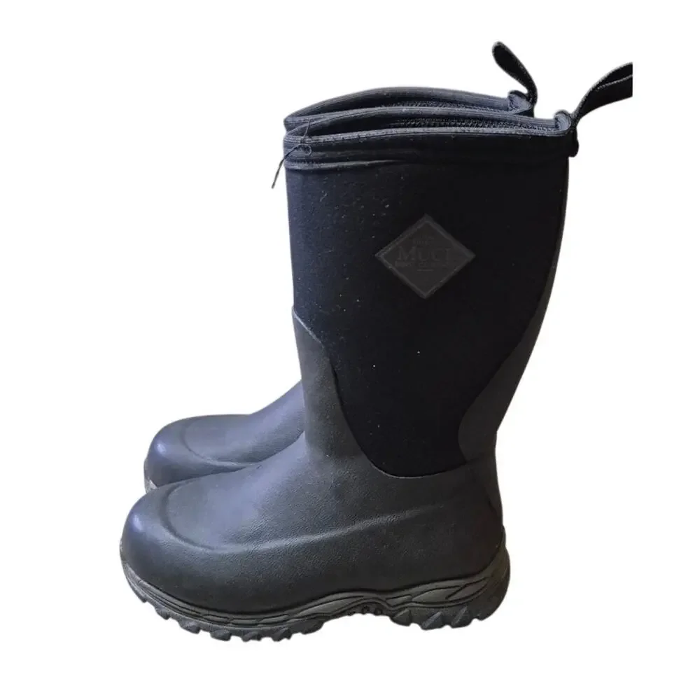 Muck Boots Rugged II Winter Boots Kids Black Pull On Round Toe Waterproof - 1